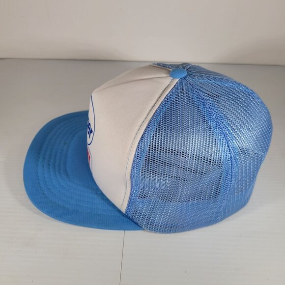 Vintage Kroger Bakery Grocery Store Snapback Mesh Trucker Hat Cap 80s Red White - Picture 10 of 10